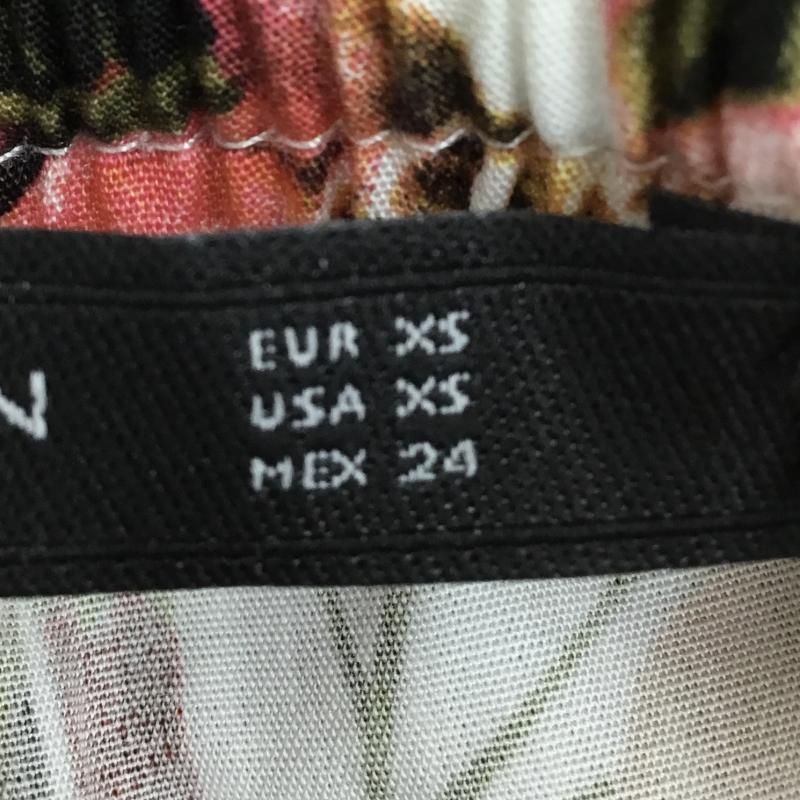 ザラウーマン ZARA WOMAN スカート ロングスカート XS 花柄 白 / ホワイト / X 桃 / ピンク / レディース USED 古着 中古 10134753