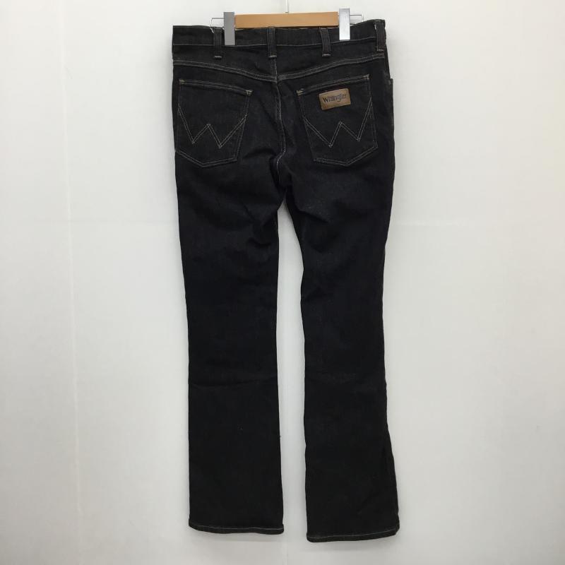 ラングラー Wrangler パンツ デニム、ジーンズ Wrangler ブーツカットパンツ No.WM3907 31インチ ロゴ、文字 黒 / ブラック / メンズ USED 古着 中古 10129900