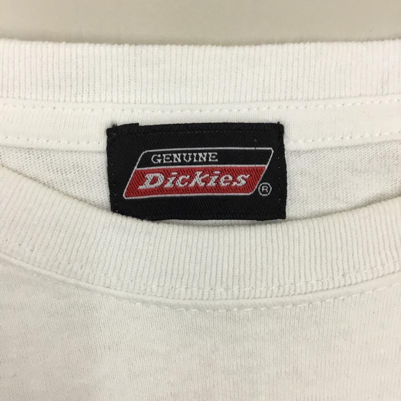 ディッキーズ Dickies Tシャツ 半袖 0282-3790 クルーネック 刺繍 M ロゴ、文字 白 / ホワイト / レディース USED 古着 中古 10115550