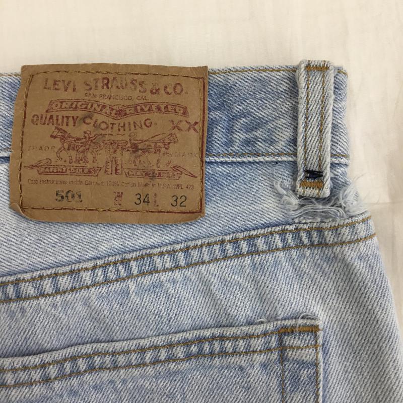 リーバイス Levi s パンツ デニム、ジーンズ 90 s USA製 34 無地 水色 / ライトブルー / メンズ USED 古着 中古 10135818
