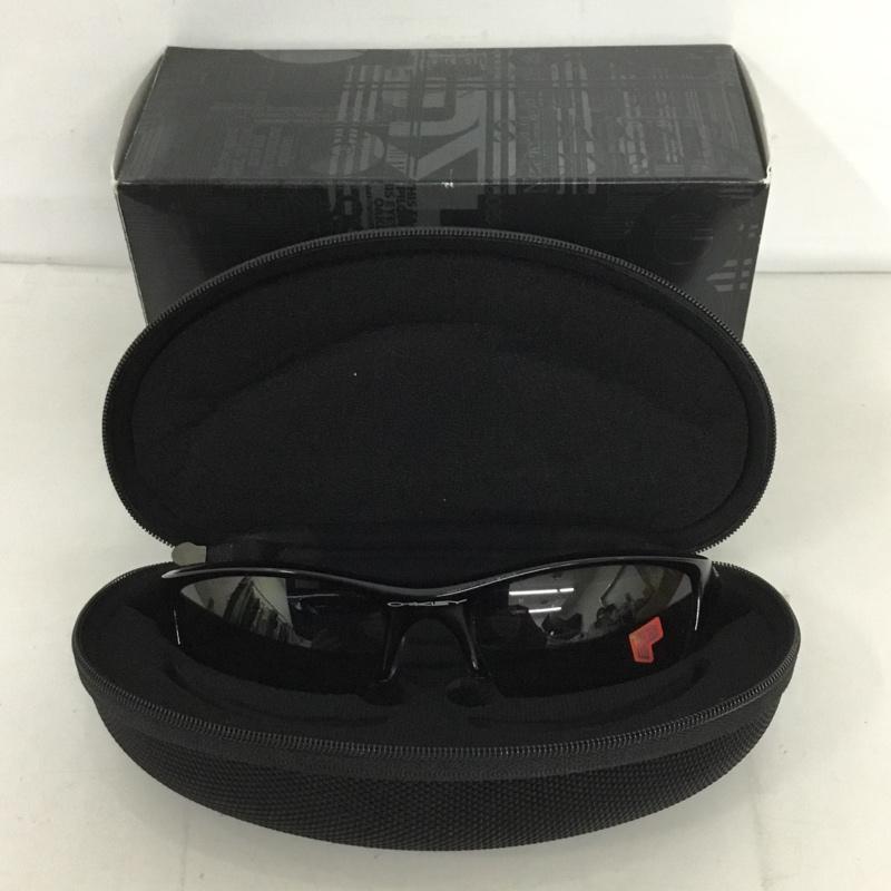 オークリー OAKLEY めがね・サングラス サングラス 12-900J FLAK JACKET スポーツサングラス ミラーレンズ 箱有 ロゴ、文字 黒 / ブラック / メンズ USED 古着 中古 10129374