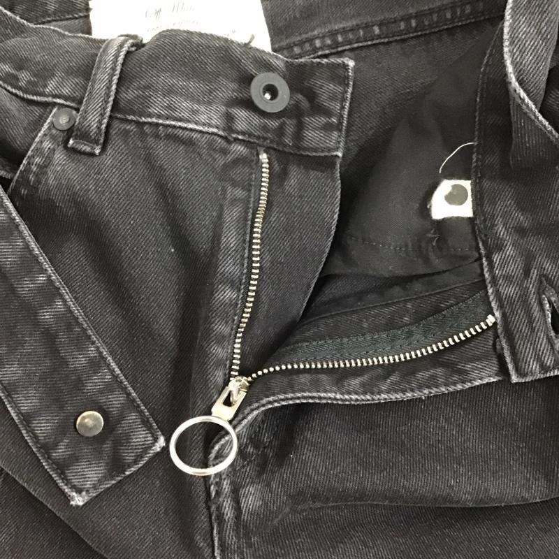 オフホワイト Off-White パンツ デニム、ジーンズ omya027g9812011 UNDERCOVER デニムパンツ スリムパンツ S プリント 黒 / ブラック /  メンズ USED 古着 中古 10126257