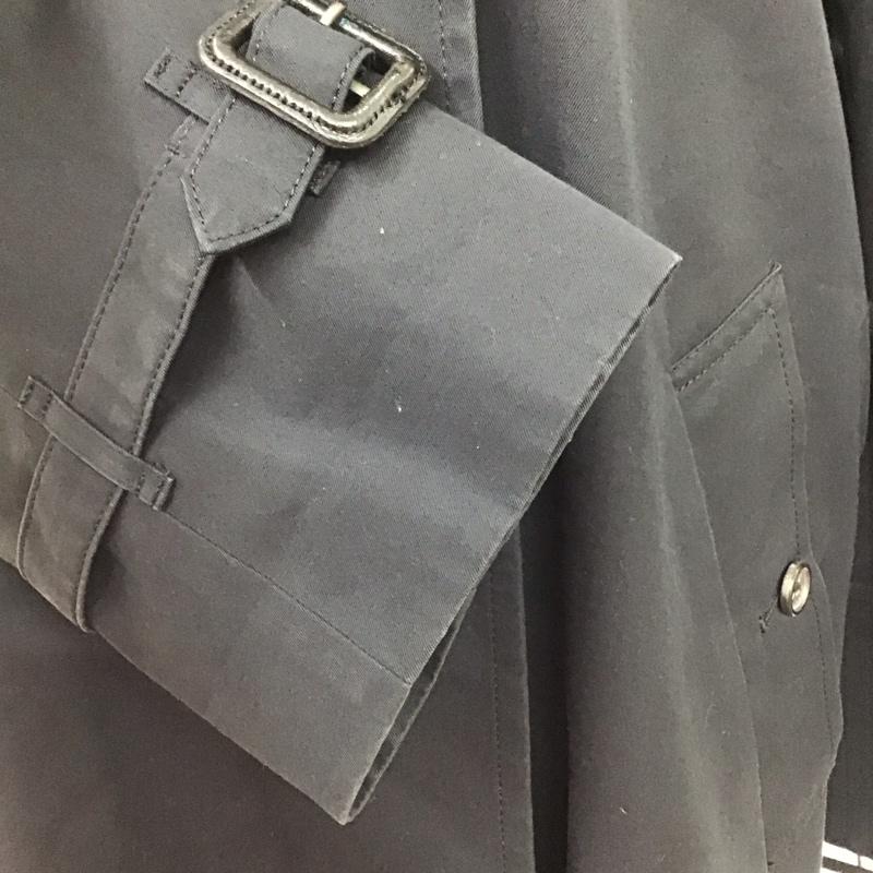 バーバリーロンドン Burberry London コート トレンチコート FRA43-180-09 40 無地 黒 / ブラック / レディース USED 古着 中古 10113026