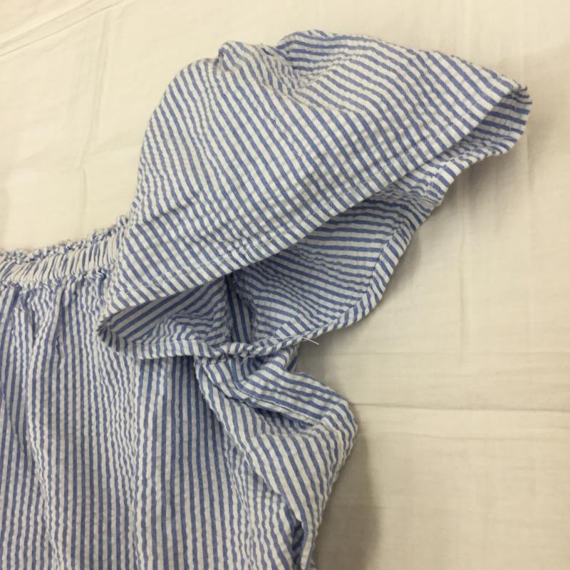 ロペピクニック ROPE PICNIC カットソー 半袖 36 ストライプ 青 / ブルー / レディース USED 古着 中古 10139442