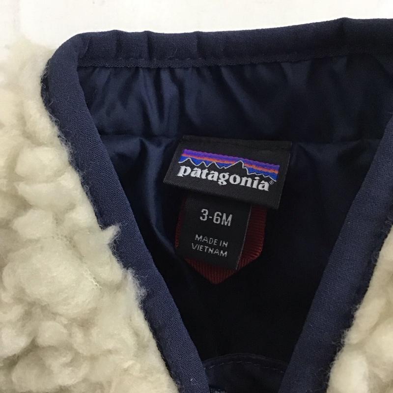 パタゴニア patagonia ジャケット、上着 ジャケット、ブレザー 61025fa20 フリースジャケット ジップアップジャケット アウター ロゴ、文字 アイボリー / アイボリー / ボーイズ USED 古着 中古 10135094