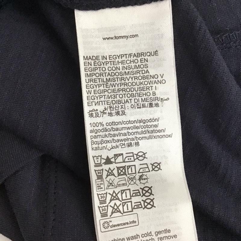 トミーヒルフィガー TOMMY HILFIGER Tシャツ 半袖 クルーネック S ロゴ、文字 紺 / ネイビー / レディース USED 古着 中古 10123064