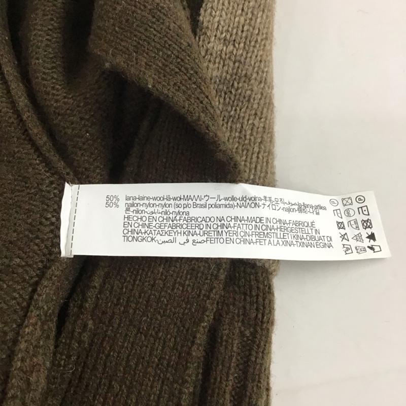 ザラ ZARA カーディガン 長袖 M 無地 茶 / ブラウン / レディース USED 古着 中古 10133455