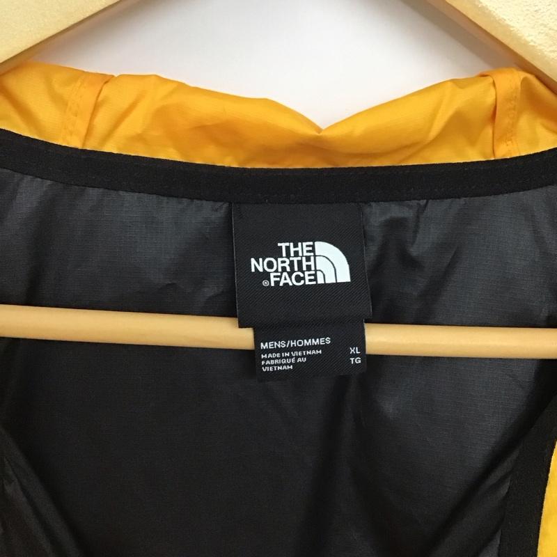 ザノースフェイス THE NORTH FACE ジャケット、上着 ジャケット、ブレザー nf0a4qz7 ジップアップジャケット ナイロンパーカー アウター XL ロゴ、文字 黒 / ブラック / X 黄 / イエロー / メンズ USED 古着 中古 10133613