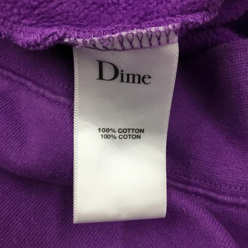 Dime Dime パーカー 長袖 裏起毛 プルオーバー スウェット スープ缶 L 刺繍 紫 / パープル / メンズ USED 古着 中古 10119166