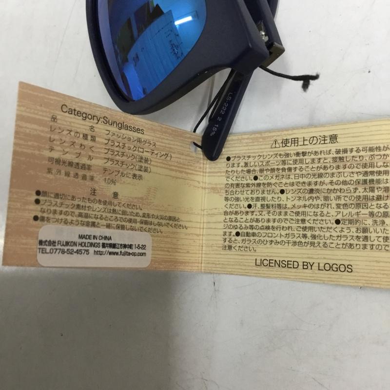 ロゴス LOGOS めがね・サングラス サングラス LS-222-2 マットネイビー/ブルー 無地 青 / ブルー / X 紺 / ネイビー / メンズ USED 古着 中古 10136174