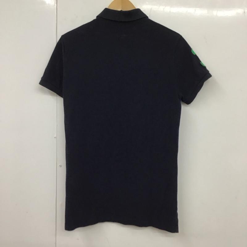 ポロラルフローレン POLO RALPH LAUREN ポロシャツ 半袖 半袖ポロシャツ 半袖カットソー カラーシャツ S ロゴ、文字 紺 / ネイビー / メンズ USED 古着 中古 10131499
