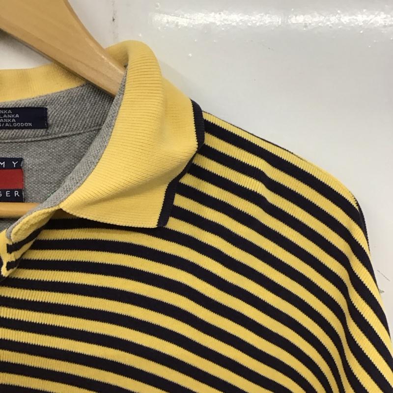 トミーヒルフィガー TOMMY HILFIGER ポロシャツ 半袖 M ボーダー柄 マルチカラー / マルチカラー / メンズ USED 古着 中古 10134550