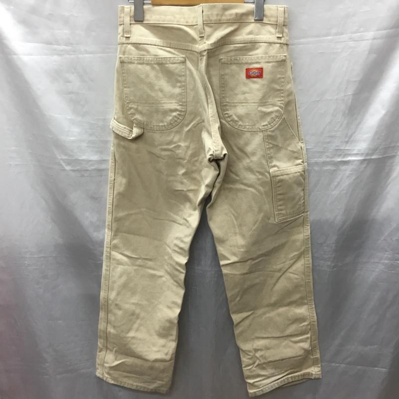 ディッキーズ Dickies パンツ ワークパンツ、ペインターパンツ ワークパンツ ワイドパンツ カジュアルパンツ 30インチ 無地 ベージュ / ベージュ /  メンズ USED 古着 中古 10122340