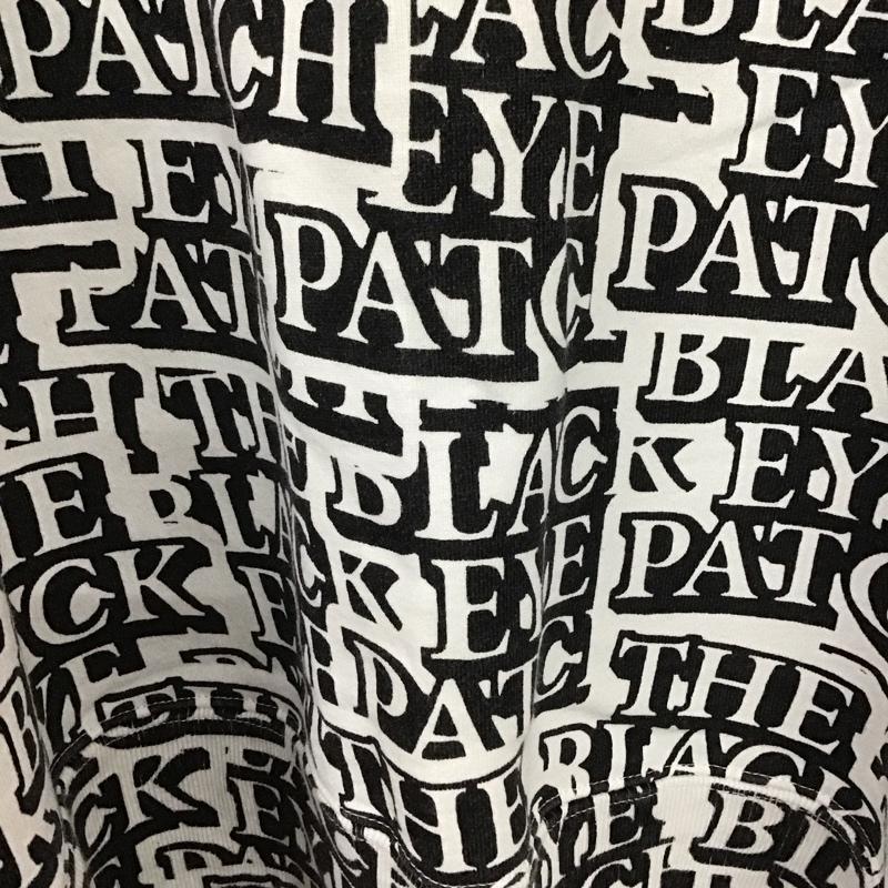 ブラックアイパッチ BlackEyePatch トレーナー 長袖 長袖トレーナー スウェット クルーネック プルオーバー XL プリント 白 / ホワイト / X 黒 / ブラック / メンズ USED 古着 中古 10138445
