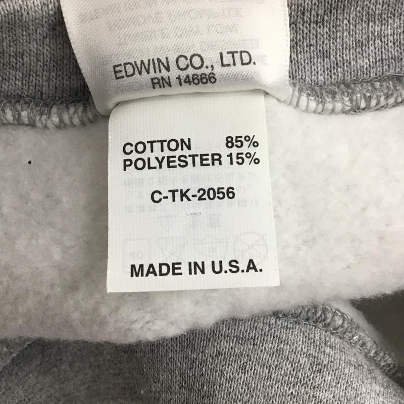 リー Lee トレーナー 長袖 長袖トレーナー スウェット クルーネック リブスウェットカットソー 90s XS プリント 灰 / グレー / メンズ USED 古着 中古 10123761