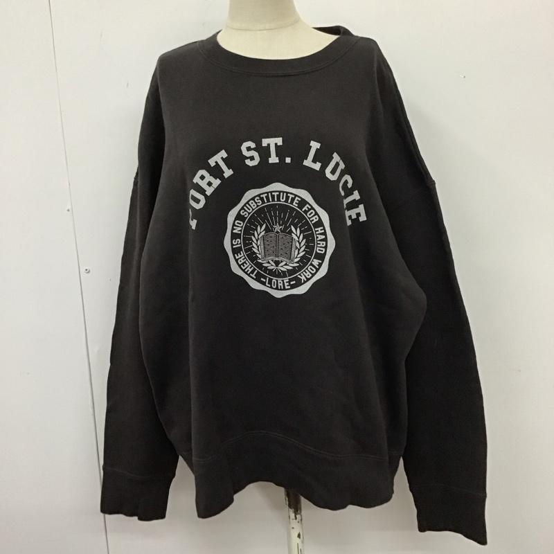 ミラオーウェン Mila Owen トレーナー 長袖 09WCT214220 プリント チャコールグレー / チャコールグレー / レディース USED 古着 中古 10110334