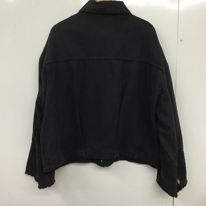 ジーナシス JEANASIS ジャケット、上着 ジャケット、ブレザー JS070977AD Gジャン FREE 無地 黒 / ブラック / レディース USED 古着 中古 10132781