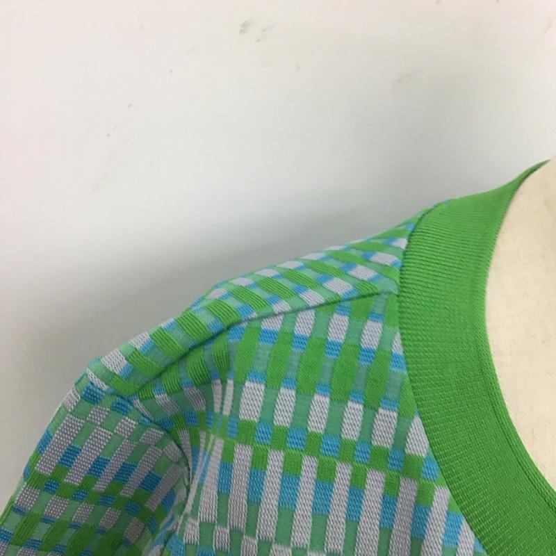 ザラ ZARA カットソー 半袖 半袖カットソー プリントTシャツ クルーネックカットソー M 総柄 マルチカラー / マルチカラー / レディース USED 古着 中古 10122715