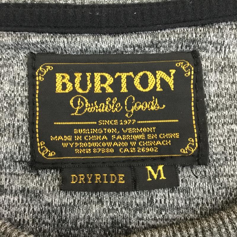 バートン BURTON トレーナー 長袖 CAPTION CREW M 無地 灰 / グレー / メンズ USED 古着 中古 10138372