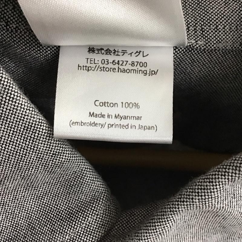 ハオミン Haoming シャツ、ブラウス 長袖 長袖シャツ 無地シャツ カラーシャツ ボタンダウンシャツ L ロゴ、文字 黒 / ブラック / メンズ USED 古着 中古 10128659