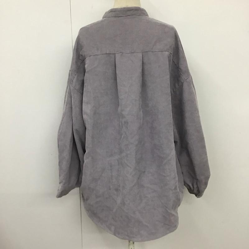 レイカズン Ray Cassin シャツ、ブラウス 長袖 FREE 無地 紫 / パープル / レディース USED 古着 中古 10121380