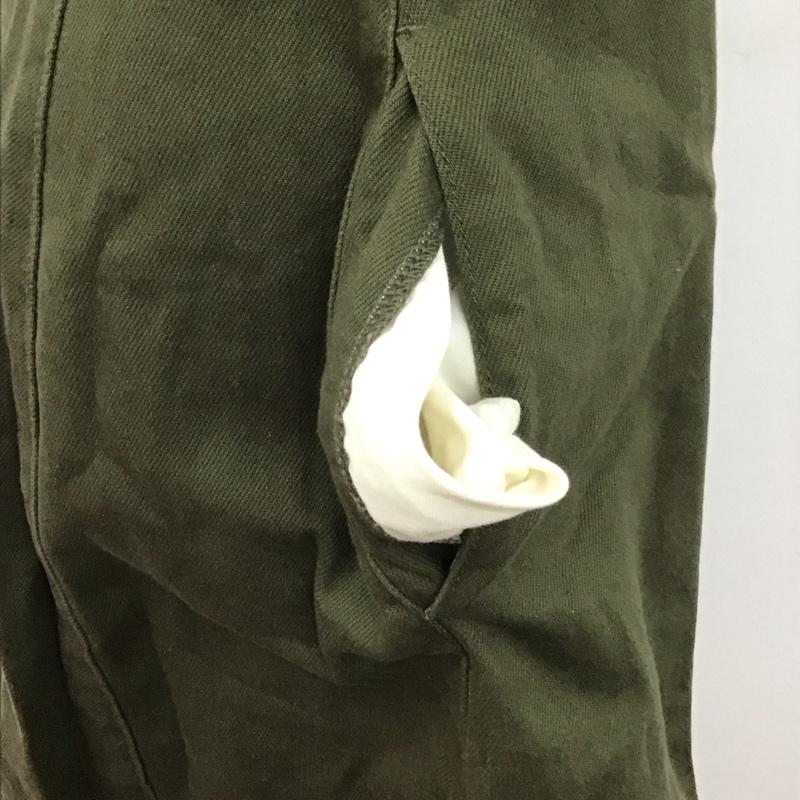 マウジー MOUSSY ワンピース ロングスカート 010ea711-5300 BIGCOLLARMIDIドレス 半袖デニムワンピース 前開シャツロングワンピース 1 無地 カーキ / カーキ / レディース USED 古着 中古 10107729