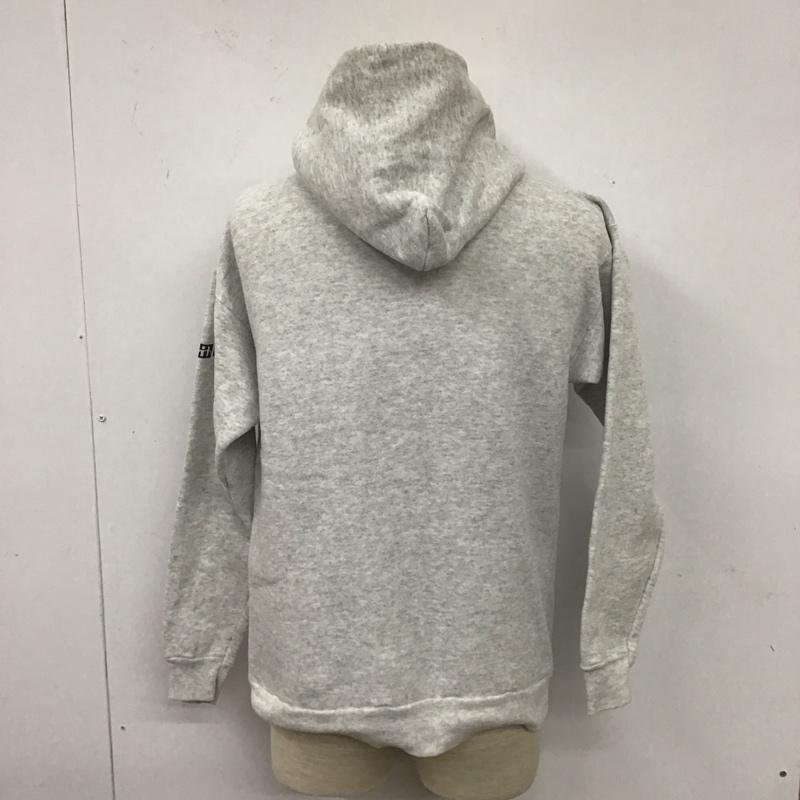 ヘインズ HANES パーカー 長袖 長袖パーカー フード付きパーカー プリントスウェット トレーナー M ロゴ、文字 灰 / グレー / メンズ USED 古着 中古 10108026