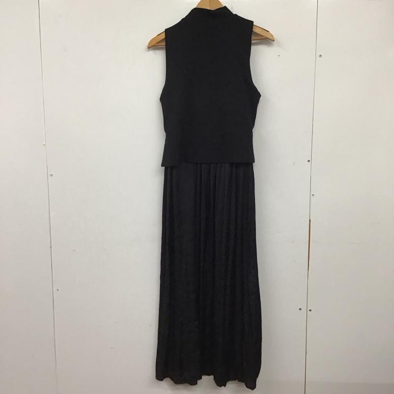 ザラ ZARA ワンピース ロングスカート ロングワンピース ノースリーブワンピース フレアスカート XS 無地 黒 / ブラック / レディース USED 古着 中古 10137553