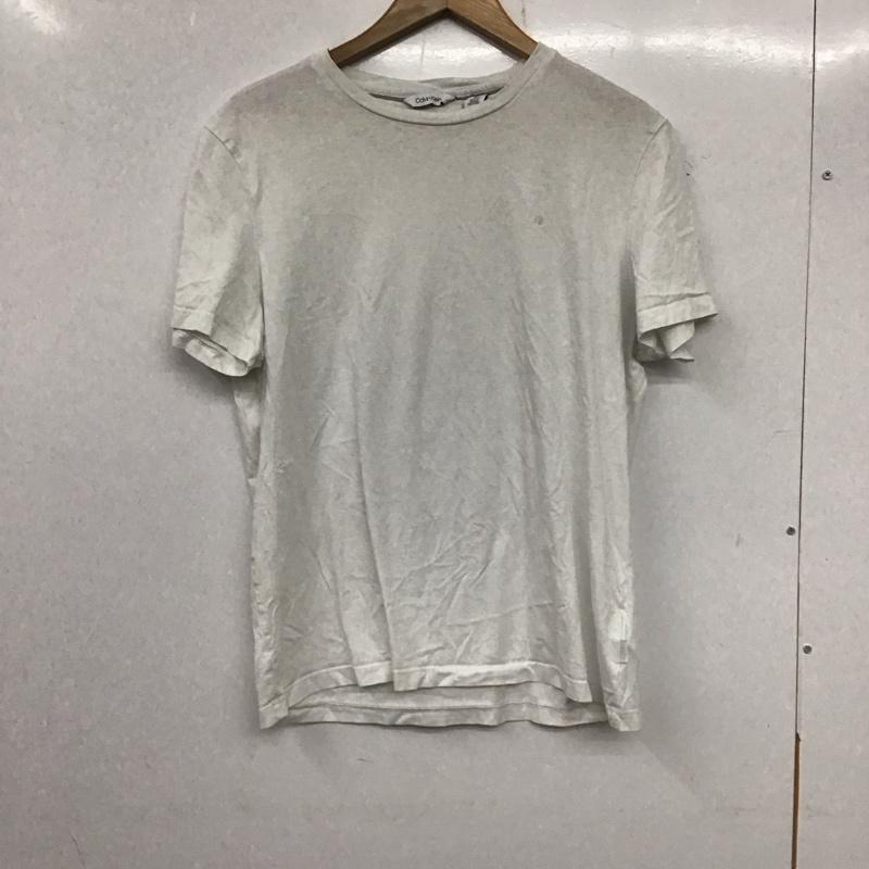 カルバン・クライン Calvin Klein Tシャツ 半袖 半袖カットソー プリントTシャツ クルーネックカットソー M ロゴ、文字 白 / ホワイト / メンズ USED 古着 中古 10138557
