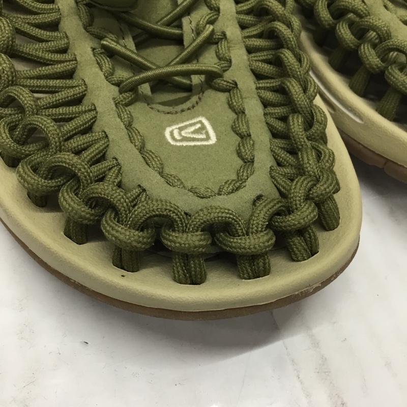 キーン KEEN サンダル サンダル 1025185 UNEEK スポーツサンダル 24cm 24.0cm ロゴ、文字 カーキ / カーキ / レディース USED 古着 中古 10106878