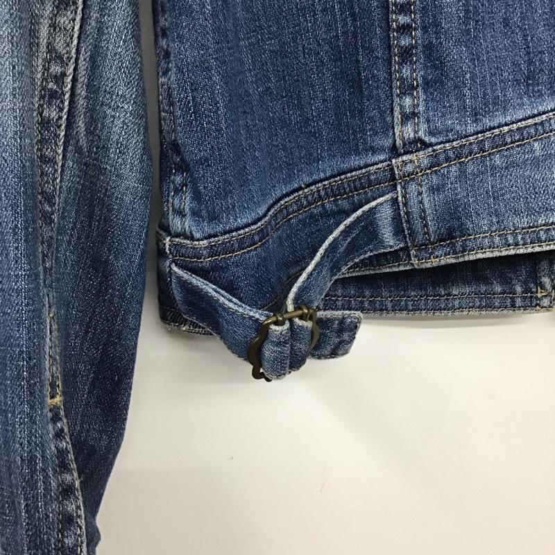 アンタイトル UNTITLED ジャケット、上着 ジャケット、ブレザー AJ153-44217JJ ノーカラージャケット デニムジャケット 2 無地 青 / ブルー / レディース USED 古着 中古 10133731