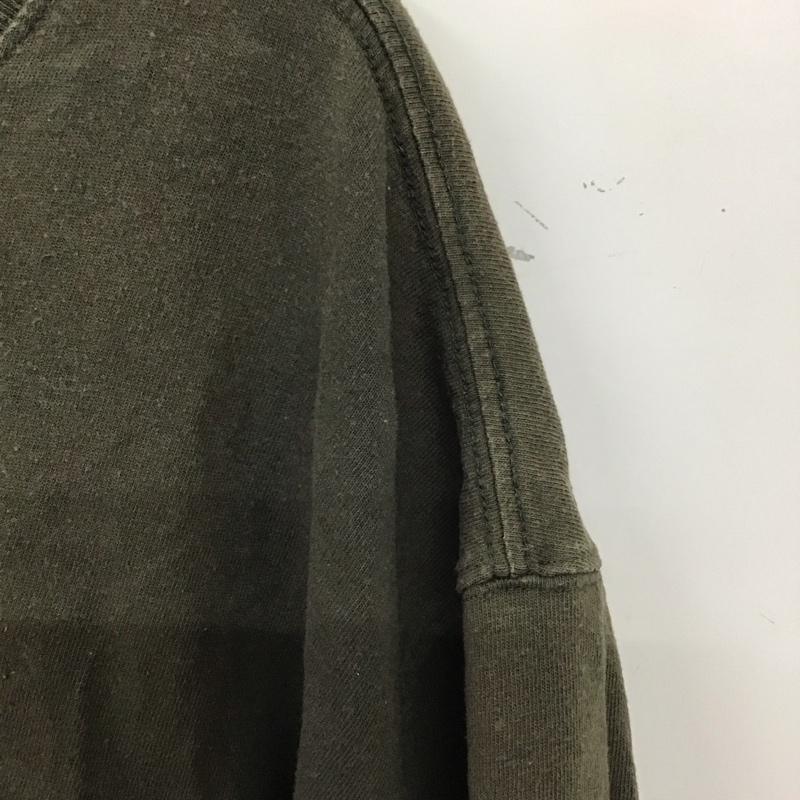 カーハート Carhartt Tシャツ 半袖 半袖カットソー プリントTシャツ クルーネックカットソー XL 無地 カーキ / カーキ / メンズ USED 古着 中古 10137667