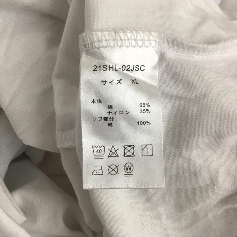 シェルテック SHELTECH Tシャツ 半袖 半袖カットソー プリントTシャツ クルーネックカットソー XL 無地 白 / ホワイト / メンズ USED 古着 中古 10127365