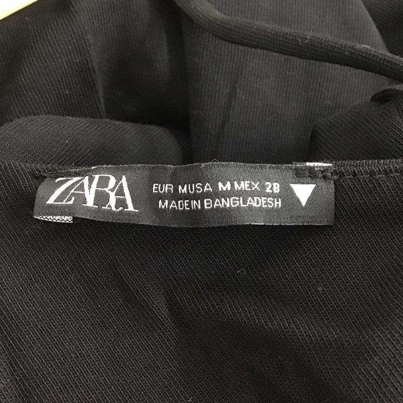 ザラ ZARA ワンピース ロングスカート ロングワンピース ノースリーブワンピース フレアスカート キャミワンピース M 無地 黒 / ブラック / レディース USED 古着 中古 10138398