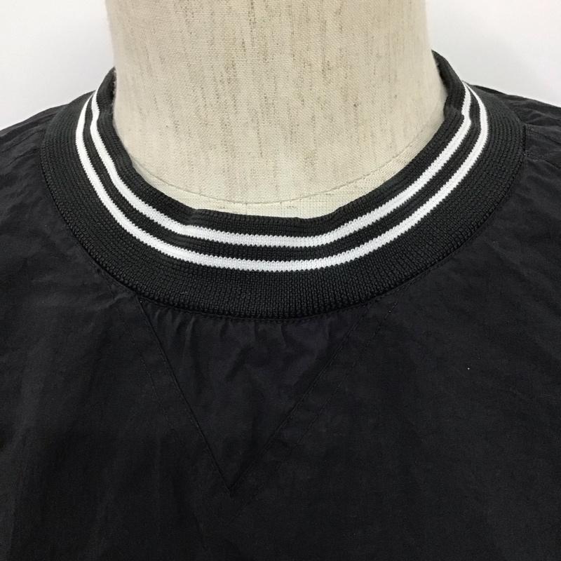 ナイキ NIKE カットソー 長袖 H7-FED ナイロンスウェット L ワンポイント 黒 / ブラック / X 白 / ホワイト / メンズ USED 古着 中古 10106815