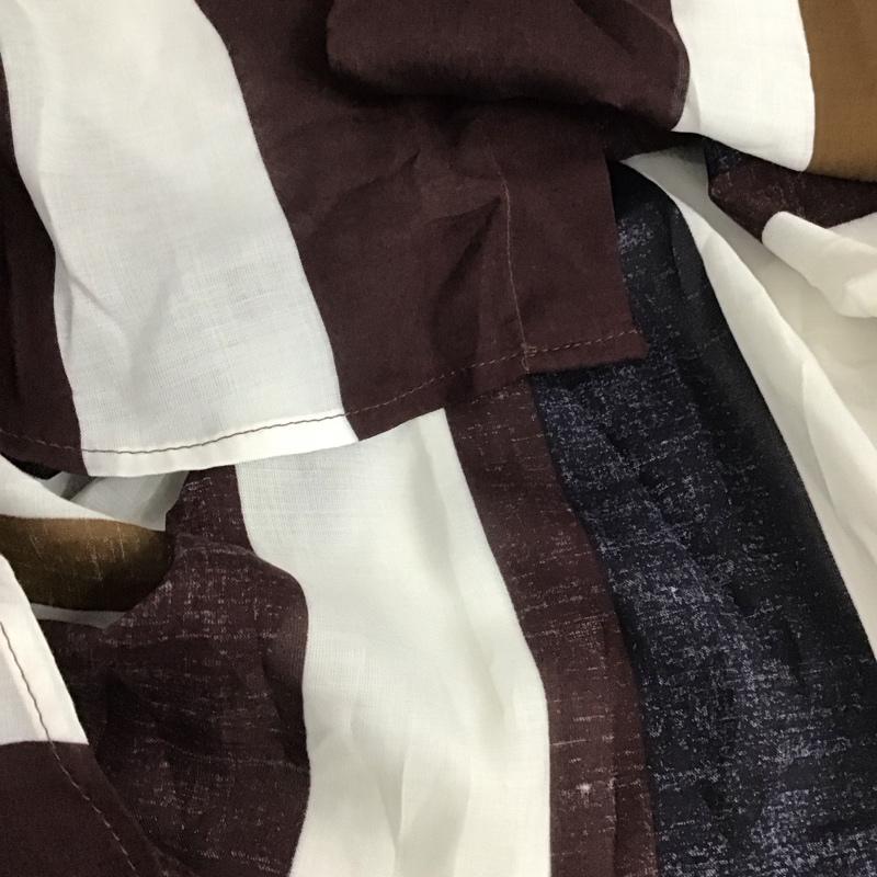 ザラ ZARA シャツ、ブラウス 長袖 長袖シャツ ストライプシャツ カラーシャツ L ストライプ マルチカラー / マルチカラー / メンズ USED 古着 中古 10139701