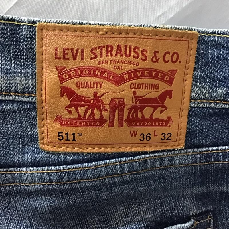リーバイストラウスアンドコー Levi Strauss & co. パンツ デニム、ジーンズ デニムパンツ ストレートパンツ ワイドパンツ カジュアルパンツ 36 無地 インディゴ / インディゴ / メンズ USED 古着 中古 10116344