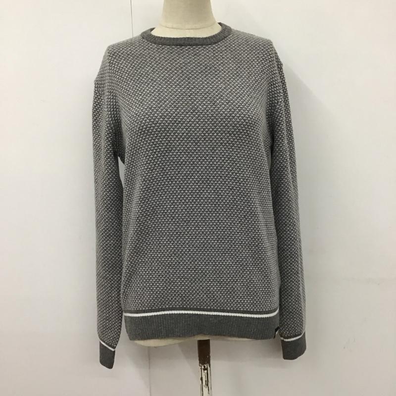 ヘリーハンセン HELLY HANSEN ニット、セーター 長袖 hoe51660 L/S Thermolite Jacquard Sweater ロングスリーブ サーモライトジャカードセーター M 無地 灰 / グレー / レディース USED 古着 中古 10123599