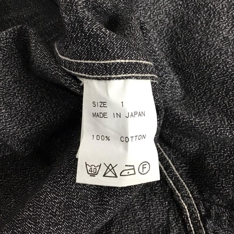 マーカウェア markaware シャツ、ブラウス 長袖 A11C-43SH01C 隠しボタンダウン デニムシャツ 1 無地 黒 / ブラック / メンズ USED 古着 中古 10121310