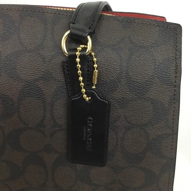 コーチ COACH トートバッグ トートバッグ C4075 シグネチャー ショルダー ロゴ、文字 茶 / ブラウン / レディース USED 古着 中古 10131945