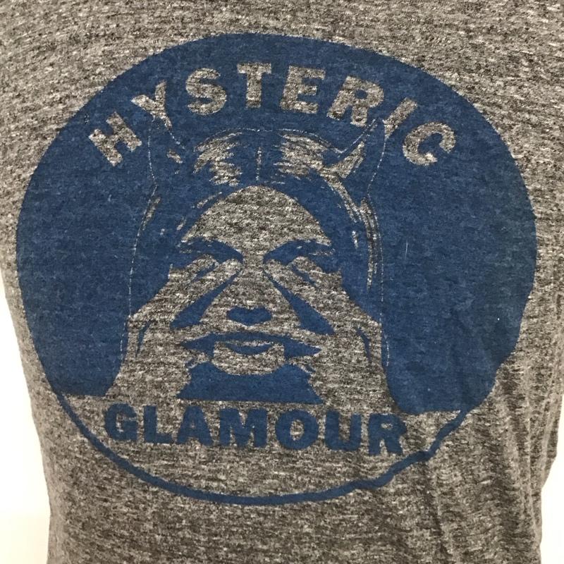 ヒステリックグラマー HYSTERIC GLAMOUR Tシャツ 半袖 半袖カットソー プリントTシャツ クルーネックカットソー リバーシブル M プリント 灰 / グレー / メンズ USED 古着 中古 10106821