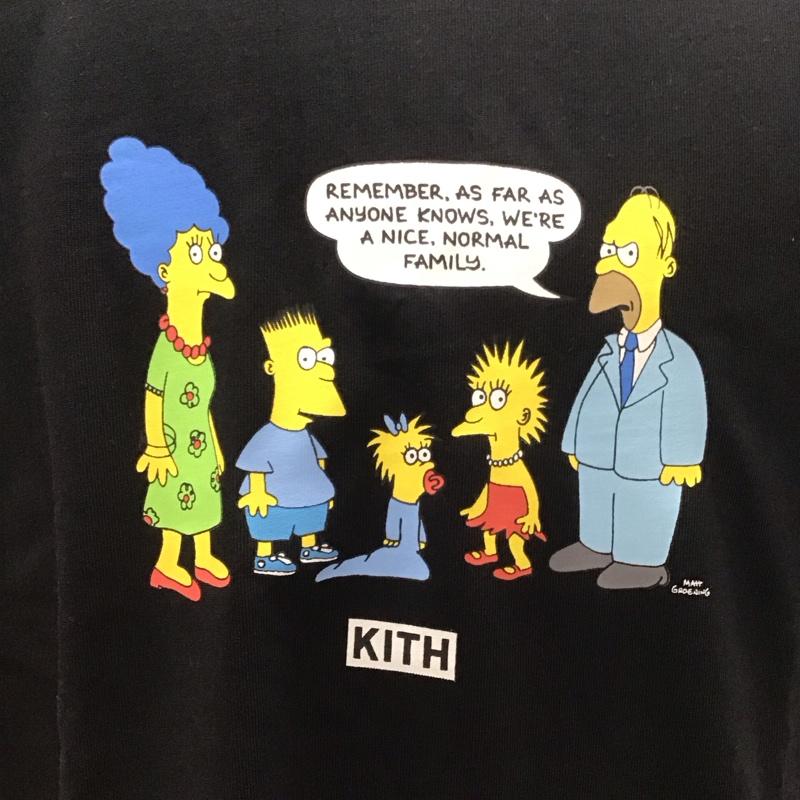 キス KITH Tシャツ 半袖 半袖カットソー プリントTシャツ シンプソンズ クルーネックカットソー M プリント 黒 / ブラック /  メンズ USED 古着 中古 10111007