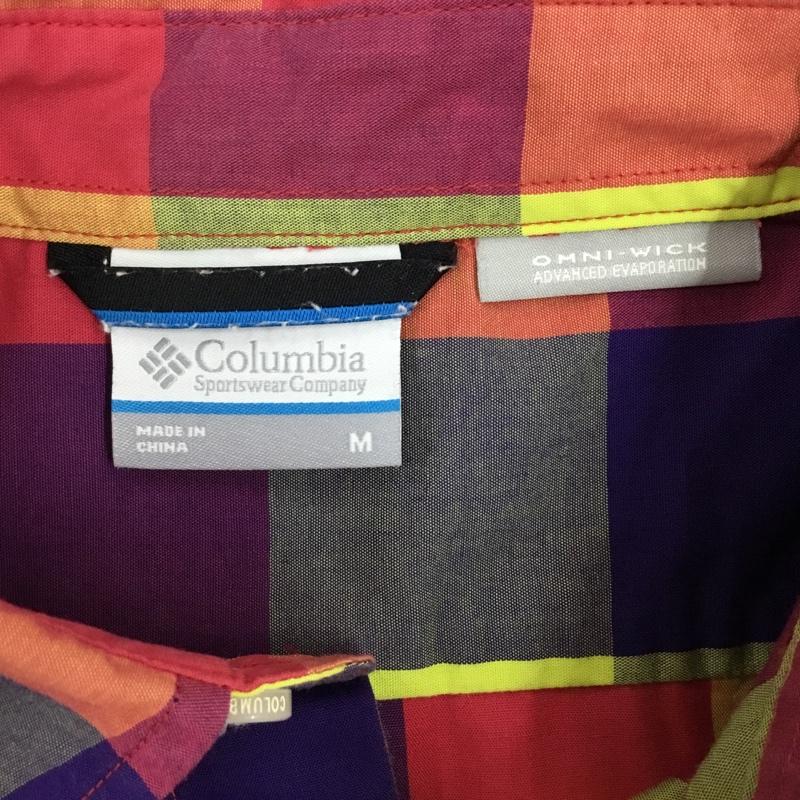 コロンビア Columbia シャツ、ブラウス 半袖 半袖シャツ カラーシャツ 半袖カットソー チェックシャツ M チェック マルチカラー / マルチカラー /  メンズ USED 古着 中古 10109002