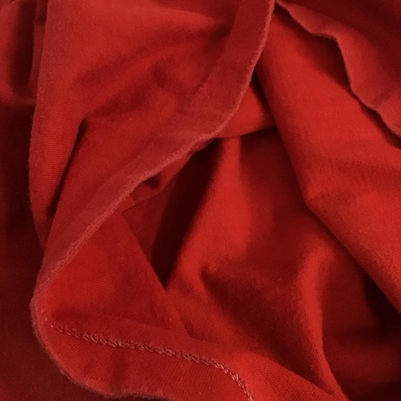 クレイジーシャツ crazy shirts Tシャツ 半袖 M プリント 赤 / レッド / メンズ USED 古着 中古 10132677