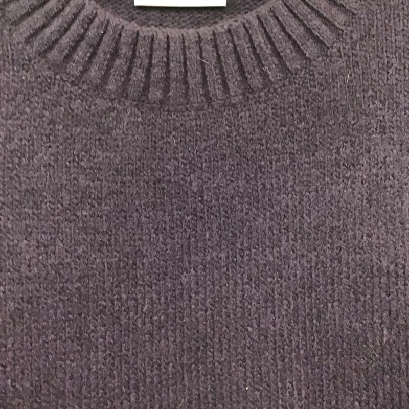 カーハート Carhartt ニット、セーター 長袖 長袖ニットカットソー クルーネック セーター M ボーダー柄 紫 / パープル / メンズ USED 古着 中古 10132234