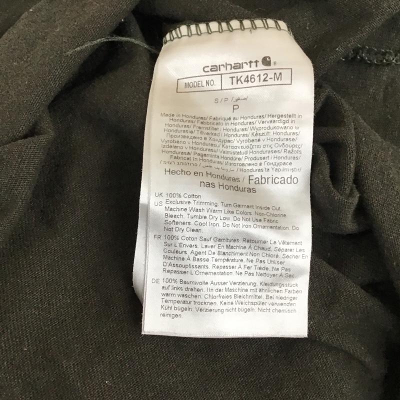 カーハート Carhartt Tシャツ 半袖 TK4612-M RELAXED FIT バックプリント S ロゴ、文字 ダークブラウン / ダークブラウン / メンズ USED 古着 中古 10117753