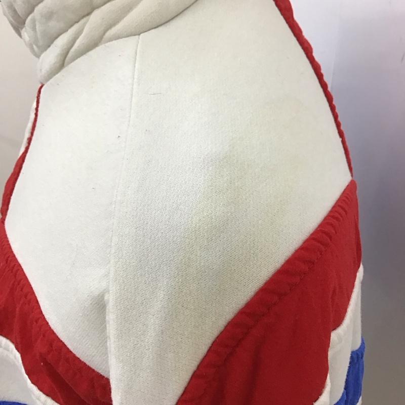 古着 USED トレーナー 長袖 ハーフジップ Molson Canadian M プリント 白 / ホワイト / X 青 / ブルー / X 赤 / レッド /  メンズ USED 古着 中古 10116822