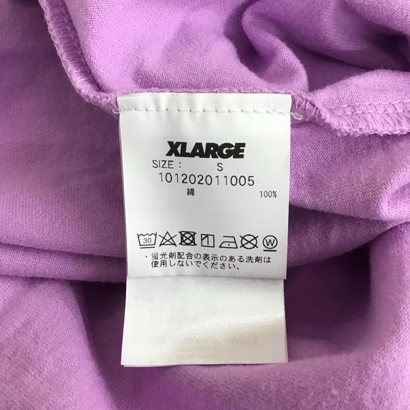 エクストララージ XLARGE Tシャツ 半袖 半袖カットソー プリントTシャツ クルーネックカットソー S ロゴ、文字 桃 / ピンク / メンズ USED 古着 中古 10106718
