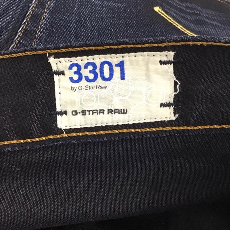 ジースターロゥ G-STAR RAW パンツ デニム、ジーンズ デニムパンツ スリムパンツ カジュアルパンツ 28インチ 無地 インディゴ / インディゴ / メンズ USED 古着 中古 10132238
