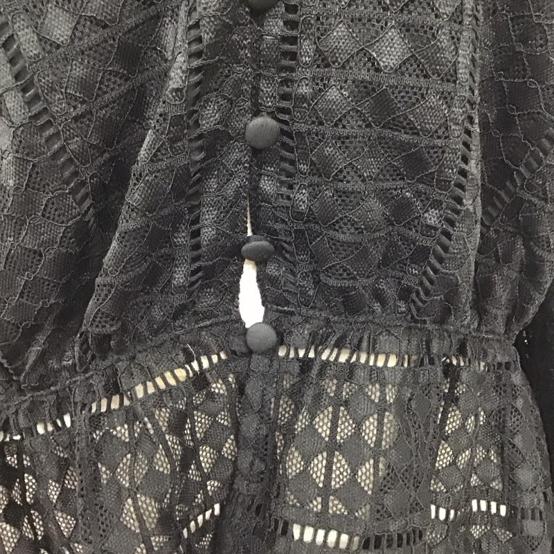 スライ SLY カットソー 長袖 030bsy30-0550 DIA LACE BOLERO 2 無地 黒 / ブラック / レディース USED 古着 中古 10119877